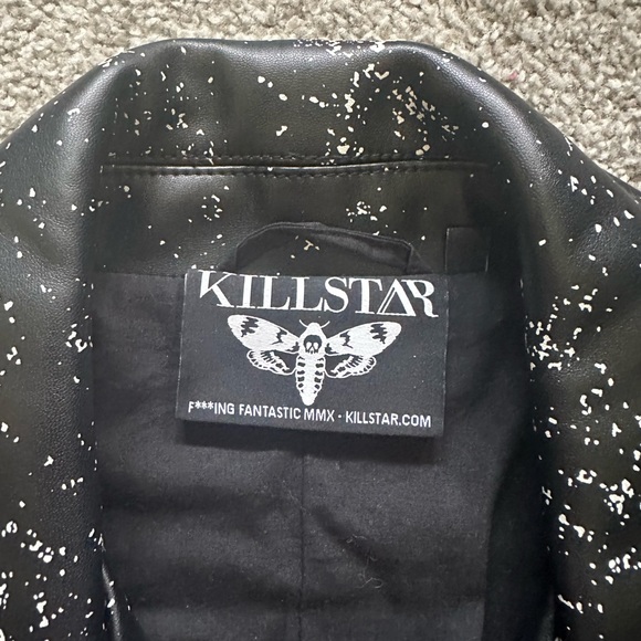 Killstar faux leather jacket skeleton - Picture 6 of 8